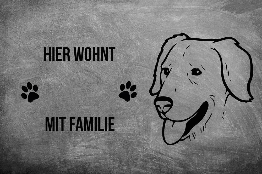 Golden Retriever 3 - Fußmatte - Schmutzfangmatte - 40 x 60 cm-Tierisch-tolle Geschenke-Tierisch-tolle-Geschenke