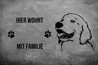 Golden Retriever 1 - Fußmatte - Schmutzfangmatte - 40 x 60 cm-Tierisch-tolle Geschenke-Tierisch-tolle-Geschenke