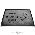 Foxterrier Drahthaar 2 - Fußmatte - Schmutzfangmatte - 40 x 60 cm-Tierisch-tolle Geschenke-Tierisch-tolle-Geschenke