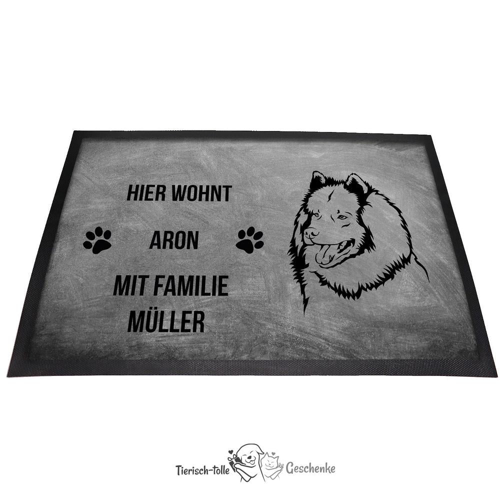 Eurasier 1 - Fußmatte - Schmutzfangmatte - 40 x 60 cm-Tierisch-tolle Geschenke-Tierisch-tolle-Geschenke
