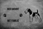 Foxterrier Drahthaar - Fußmatte - Schmutzfangmatte - 40 x 60 cm-Tierisch-tolle Geschenke-Tierisch-tolle-Geschenke