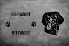 Flat Coated Retriever - Fußmatte - Schmutzfangmatte - 40 x 60 cm-Tierisch-tolle Geschenke-Tierisch-tolle-Geschenke