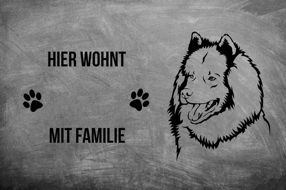 Eurasier 1 - Fußmatte - Schmutzfangmatte - 40 x 60 cm-Tierisch-tolle Geschenke-Tierisch-tolle-Geschenke