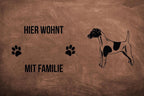 Foxterrier Kurzhaar - Fußmatte - Schmutzfangmatte - 40 x 60 cm-Tierisch-tolle Geschenke-Tierisch-tolle-Geschenke