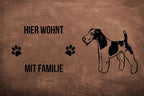 Foxterrier Drahthaar - Fußmatte - Schmutzfangmatte - 40 x 60 cm-Tierisch-tolle Geschenke-Tierisch-tolle-Geschenke