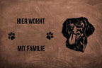 Flat Coated Retriever - Fußmatte - Schmutzfangmatte - 40 x 60 cm-Tierisch-tolle Geschenke-Tierisch-tolle-Geschenke