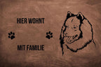 Eurasier 1 - Fußmatte - Schmutzfangmatte - 40 x 60 cm-Tierisch-tolle Geschenke-Tierisch-tolle-Geschenke
