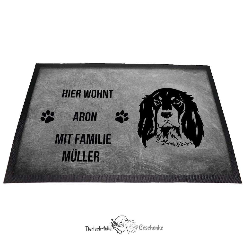 Epagneul Breton Brittany Spaniel 2 - Fußmatte - Schmutzfangmatte - 40 x 60 cm-Tierisch-tolle Geschenke-Tierisch-tolle-Geschenke