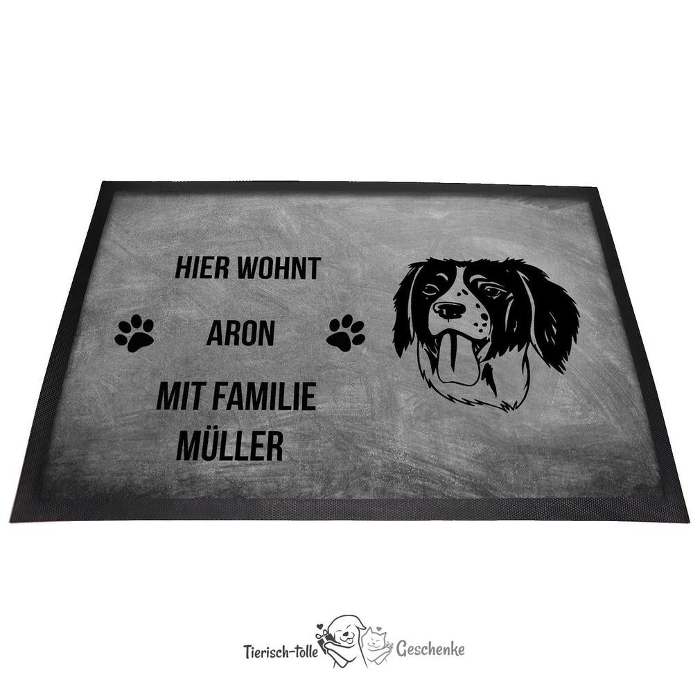 Epagneul Breton Brittany Spaniel - Fußmatte - Schmutzfangmatte - 40 x 60 cm-Tierisch-tolle Geschenke-Tierisch-tolle-Geschenke