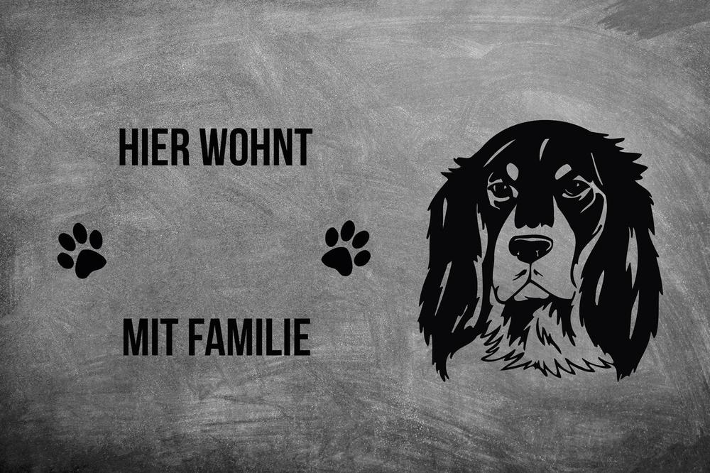 Epagneul Breton Brittany Spaniel 2 - Fußmatte - Schmutzfangmatte - 40 x 60 cm-Tierisch-tolle Geschenke-Tierisch-tolle-Geschenke