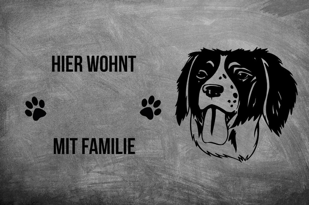 Epagneul Breton Brittany Spaniel - Fußmatte - Schmutzfangmatte - 40 x 60 cm-Tierisch-tolle Geschenke-Tierisch-tolle-Geschenke