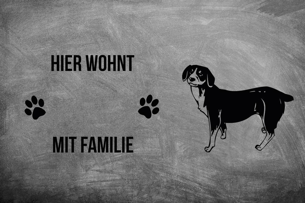 Entlebucher Sennenhund - Fußmatte - Schmutzfangmatte - 40 x 60 cm-Tierisch-tolle Geschenke-Tierisch-tolle-Geschenke