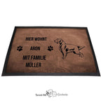 English Setter - Fußmatte - Schmutzfangmatte - 40 x 60 cm-Tierisch-tolle Geschenke-Tierisch-tolle-Geschenke