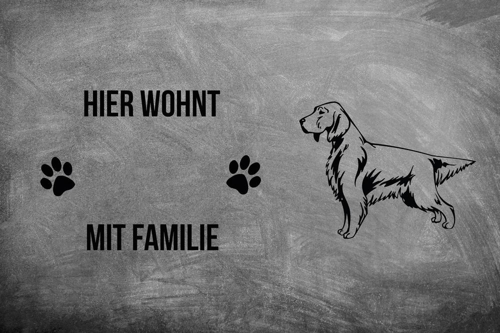 English Setter - Fußmatte - Schmutzfangmatte - 40 x 60 cm-Tierisch-tolle Geschenke-Tierisch-tolle-Geschenke