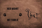 English Setter - Fußmatte - Schmutzfangmatte - 40 x 60 cm-Tierisch-tolle Geschenke-Tierisch-tolle-Geschenke