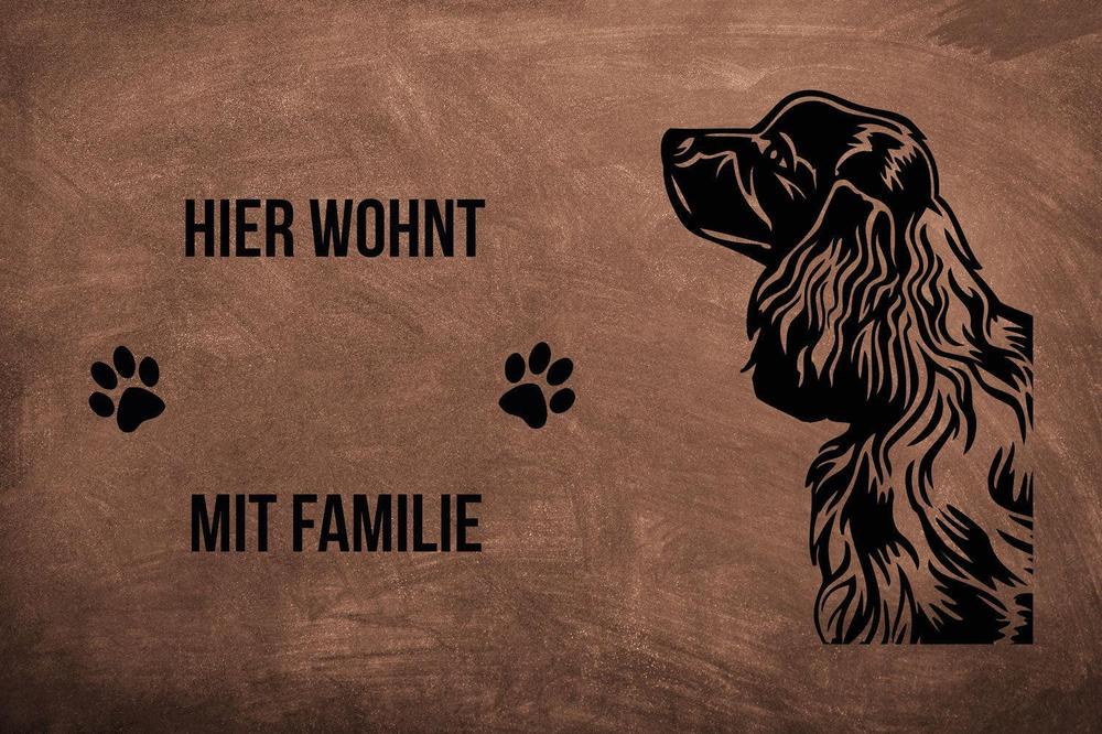 English Cocker Spaniel - Fußmatte - Schmutzfangmatte - 40 x 60 cm-Tierisch-tolle Geschenke-Tierisch-tolle-Geschenke