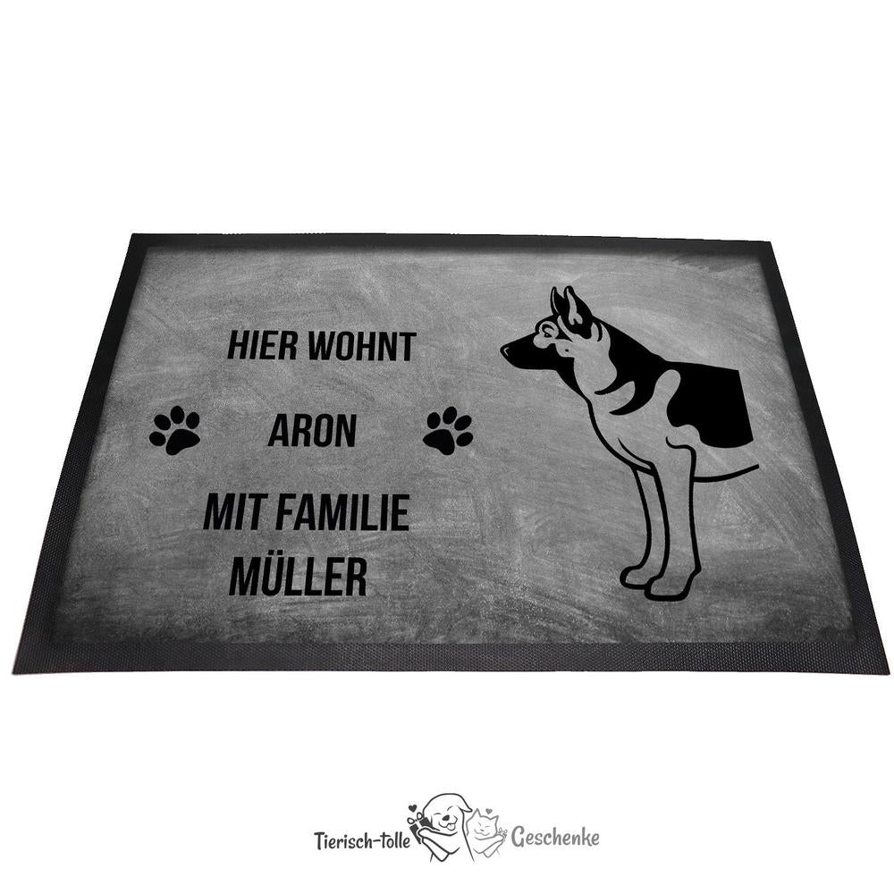 Deutscher Schäferhund 3 - Fußmatte - Schmutzfangmatte - 40 x 60 cm-Tierisch-tolle Geschenke-Tierisch-tolle-Geschenke