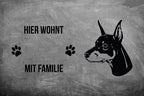 Dobermann 1 - Fußmatte - Schmutzfangmatte - 40 x 60 cm-Tierisch-tolle Geschenke-Tierisch-tolle-Geschenke