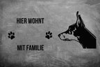 Dobermann - Fußmatte - Schmutzfangmatte - 40 x 60 cm-Tierisch-tolle Geschenke-Tierisch-tolle-Geschenke