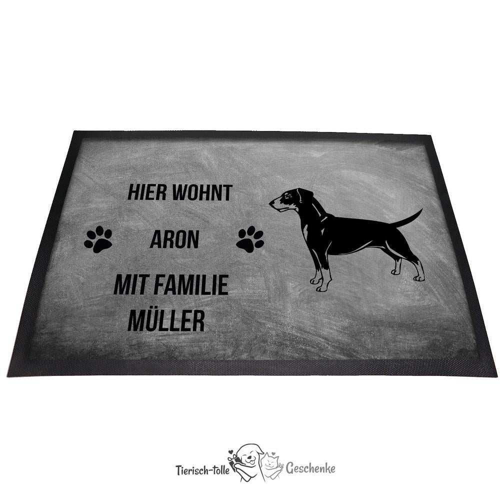 Deutscher Pinscher - Fußmatte - Schmutzfangmatte - 40 x 60 cm-Tierisch-tolle Geschenke-Tierisch-tolle-Geschenke