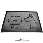 Deutsche Dogge 2 - Fußmatte - Schmutzfangmatte - 40 x 60 cm-Tierisch-tolle Geschenke-Tierisch-tolle-Geschenke