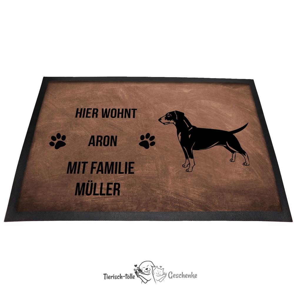 Deutscher Pinscher - Fußmatte - Schmutzfangmatte - 40 x 60 cm-Tierisch-tolle Geschenke-Tierisch-tolle-Geschenke