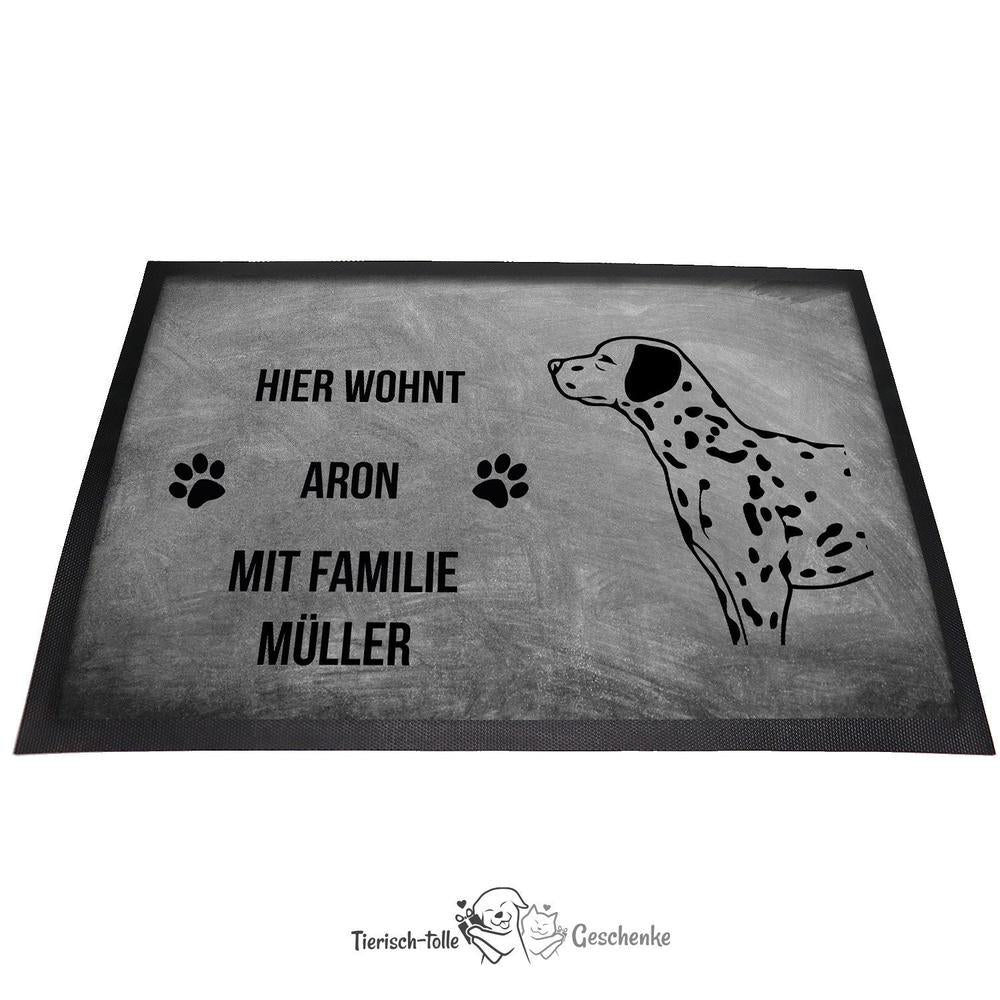 Dalmatiner - Fußmatte - Schmutzfangmatte - 40 x 60 cm-Tierisch-tolle Geschenke-Tierisch-tolle-Geschenke