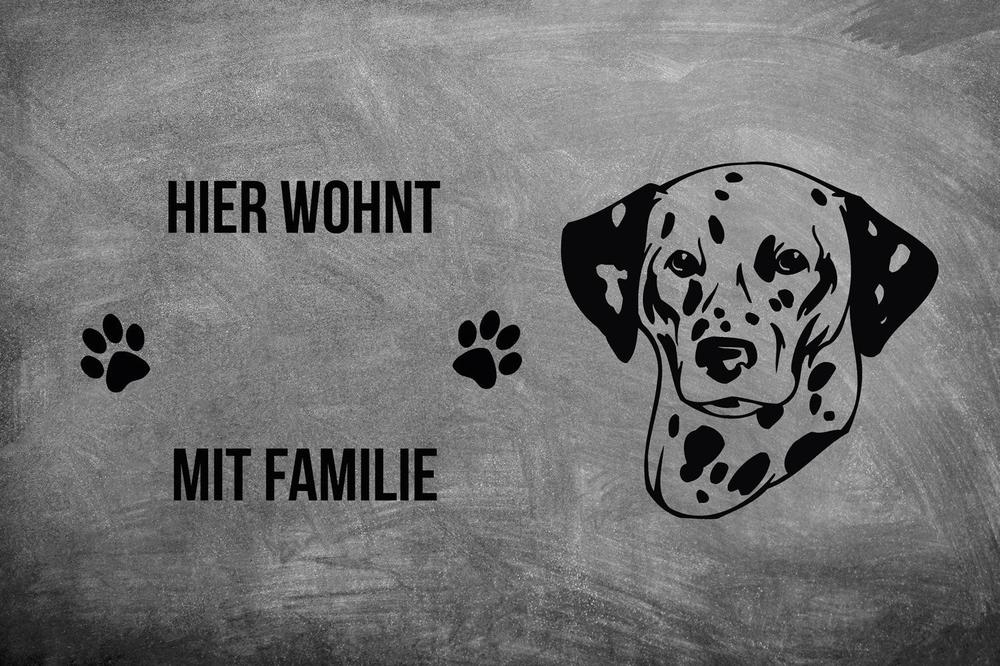Dalmatiner 1 - Fußmatte - Schmutzfangmatte - 40 x 60 cm-Tierisch-tolle Geschenke-Tierisch-tolle-Geschenke