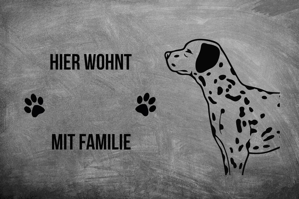 Dalmatiner - Fußmatte - Schmutzfangmatte - 40 x 60 cm-Tierisch-tolle Geschenke-Tierisch-tolle-Geschenke