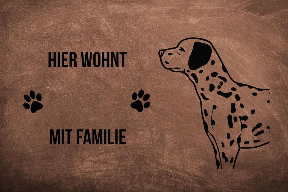 Dalmatiner - Fußmatte - Schmutzfangmatte - 40 x 60 cm-Tierisch-tolle Geschenke-Tierisch-tolle-Geschenke