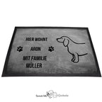 Dackel 3 - Fußmatte - Schmutzfangmatte - 40 x 60 cm-Tierisch-tolle Geschenke-Tierisch-tolle-Geschenke