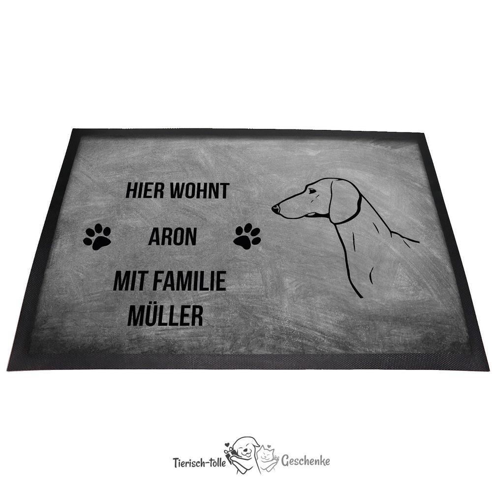 Dackel - Fußmatte - Schmutzfangmatte - 40 x 60 cm-Tierisch-tolle Geschenke-Tierisch-tolle-Geschenke