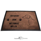 Dackel - Fußmatte - Schmutzfangmatte - 40 x 60 cm-Tierisch-tolle Geschenke-Tierisch-tolle-Geschenke