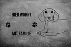 Dackel 2 - Fußmatte - Schmutzfangmatte - 40 x 60 cm-Tierisch-tolle Geschenke-Tierisch-tolle-Geschenke