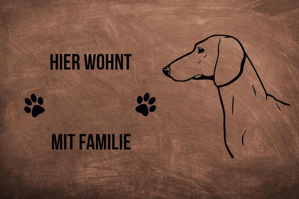 Dackel - Fußmatte - Schmutzfangmatte - 40 x 60 cm-Tierisch-tolle Geschenke-Tierisch-tolle-Geschenke