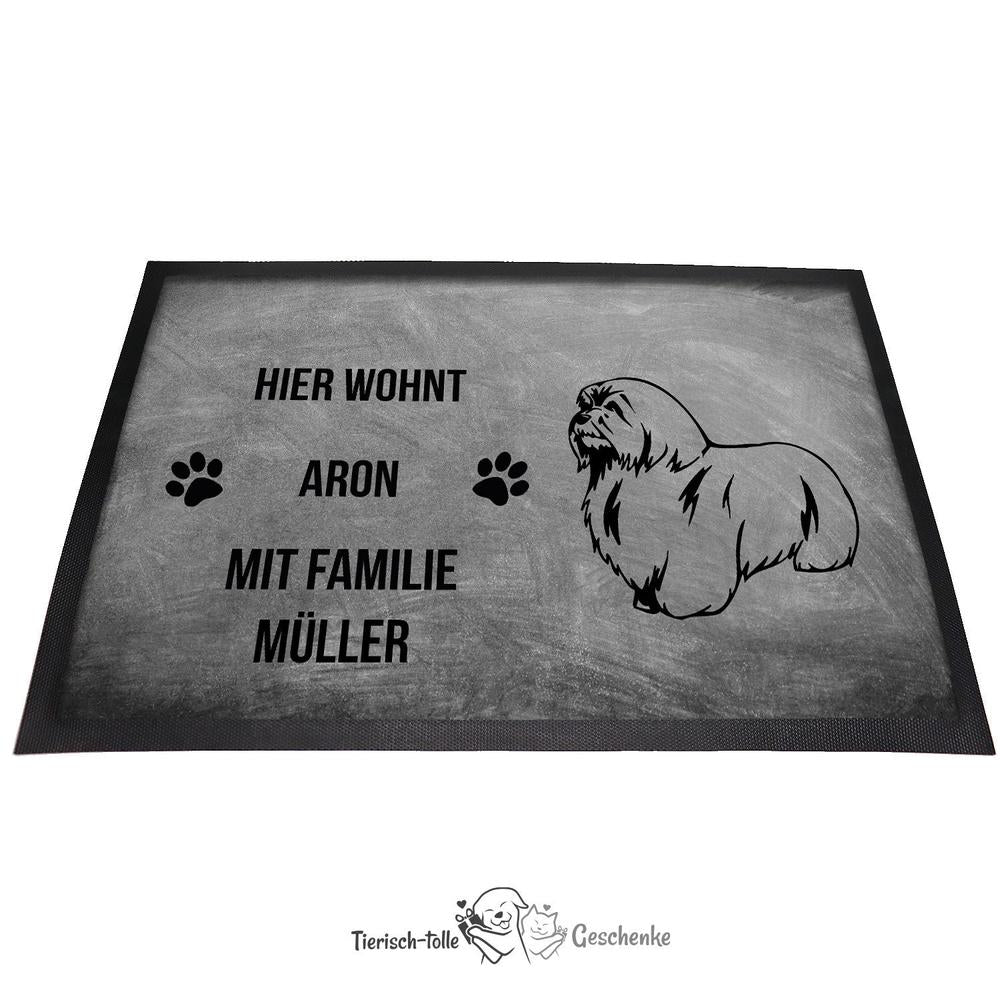 Coton de Tulear - Fußmatte - Schmutzfangmatte - 40 x 60 cm-Tierisch-tolle Geschenke-Tierisch-tolle-Geschenke