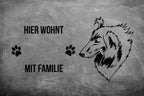 Collie 3 - Fußmatte - Schmutzfangmatte - 40 x 60 cm-Tierisch-tolle Geschenke-Tierisch-tolle-Geschenke