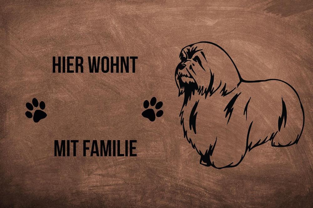 Coton de Tulear - Fußmatte - Schmutzfangmatte - 40 x 60 cm-Tierisch-tolle Geschenke-Tierisch-tolle-Geschenke