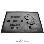Cocker Spaniel Langhaar - Fußmatte - Schmutzfangmatte - 40 x 60 cm-Tierisch-tolle Geschenke-Tierisch-tolle-Geschenke