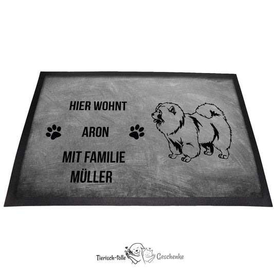 Chow Chow 2 - Fußmatte - Schmutzfangmatte - 40 x 60 cm-Tierisch-tolle Geschenke-Tierisch-tolle-Geschenke