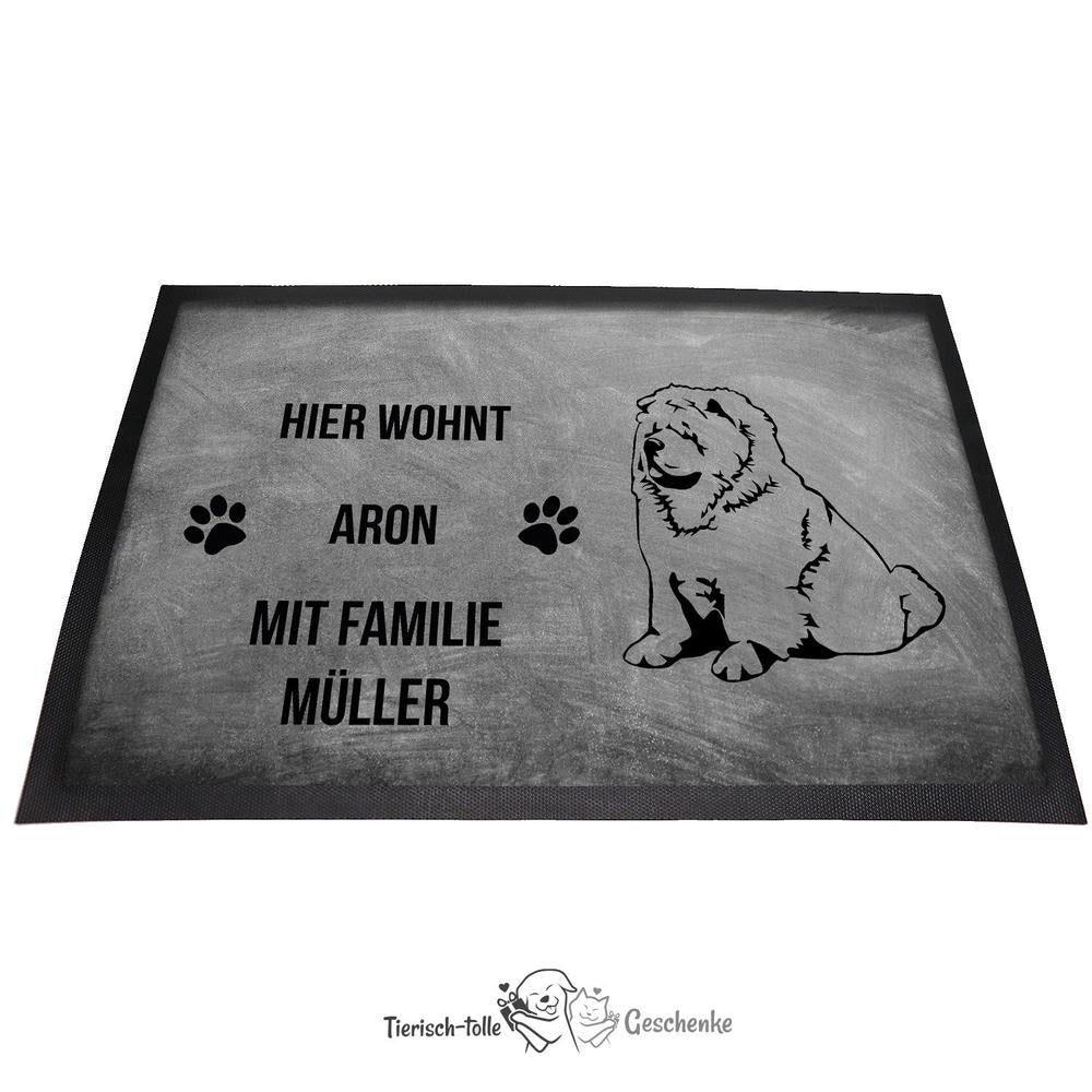 Chow Chow - Fußmatte - Schmutzfangmatte - 40 x 60 cm-Tierisch-tolle Geschenke-Tierisch-tolle-Geschenke