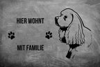 Cocker Spaniel Langhaar - Fußmatte - Schmutzfangmatte - 40 x 60 cm-Tierisch-tolle Geschenke-Tierisch-tolle-Geschenke