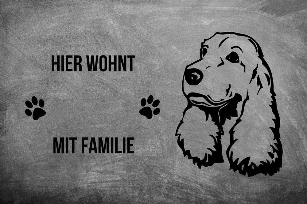 Cocker Spaniel - Fußmatte - Schmutzfangmatte - 40 x 60 cm-Tierisch-tolle Geschenke-Tierisch-tolle-Geschenke