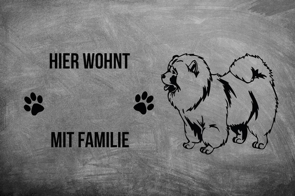 Chow Chow 2 - Fußmatte - Schmutzfangmatte - 40 x 60 cm-Tierisch-tolle Geschenke-Tierisch-tolle-Geschenke