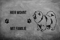 Chow Chow 2 - Fußmatte - Schmutzfangmatte - 40 x 60 cm-Tierisch-tolle Geschenke-Tierisch-tolle-Geschenke