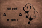 Cocker Spaniel Langhaar - Fußmatte - Schmutzfangmatte - 40 x 60 cm-Tierisch-tolle Geschenke-Tierisch-tolle-Geschenke