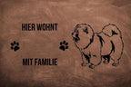 Chow Chow 2 - Fußmatte - Schmutzfangmatte - 40 x 60 cm-Tierisch-tolle Geschenke-Tierisch-tolle-Geschenke