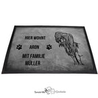 Chinesischer Schopfhund - Fußmatte - Schmutzfangmatte - 40 x 60 cm-Tierisch-tolle Geschenke-Tierisch-tolle-Geschenke