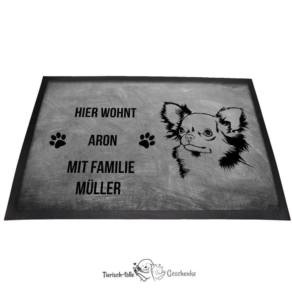 Chihuahua - Fußmatte - Schmutzfangmatte - 40 x 60 cm-Tierisch-tolle Geschenke-Tierisch-tolle-Geschenke