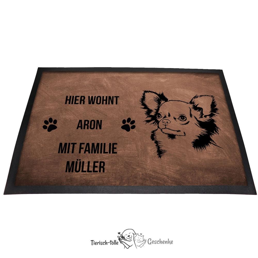 Chihuahua - Fußmatte - Schmutzfangmatte - 40 x 60 cm-Tierisch-tolle Geschenke-Tierisch-tolle-Geschenke